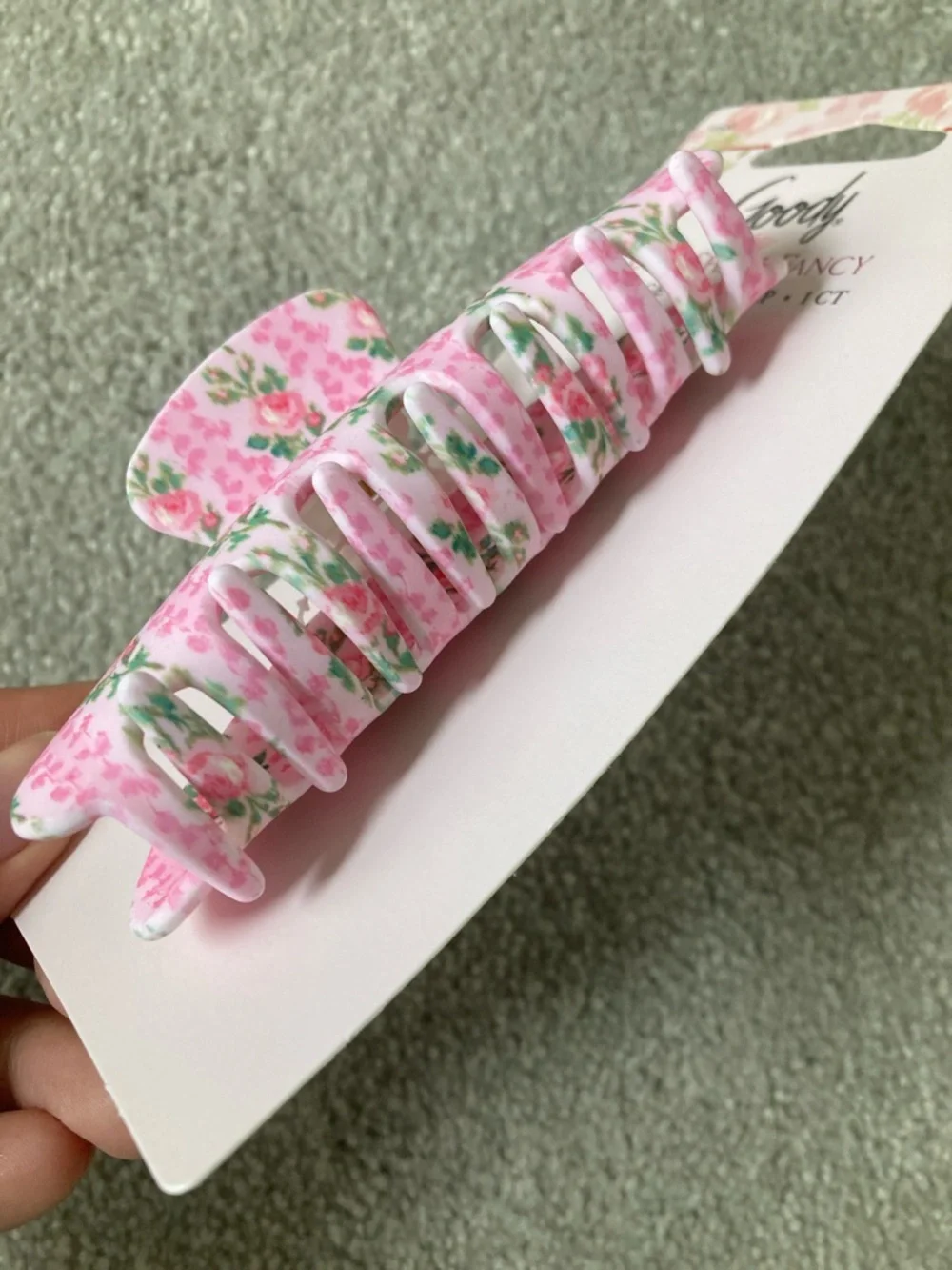 IN-HAND | LoveShackFancy x Target Goody Large Claw Clip Strawberry Macaroon